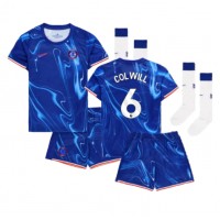 Maglia Calcio Chelsea Levi Colwill #6 Prima Divisa Bambino 2024-25 Manica Corta (+ pantaloncini)